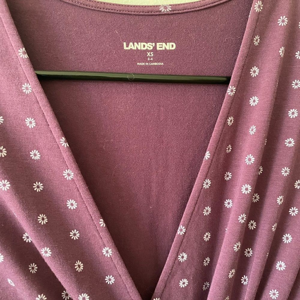 Lovely floral purple comfortable dress - Picture 3 of 5